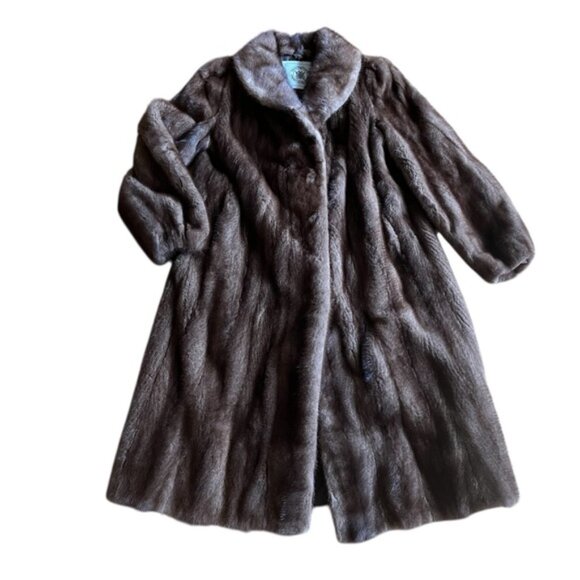 Hudsons Bay Company Brown Fur Coat Jacket - Picture 2 of 10